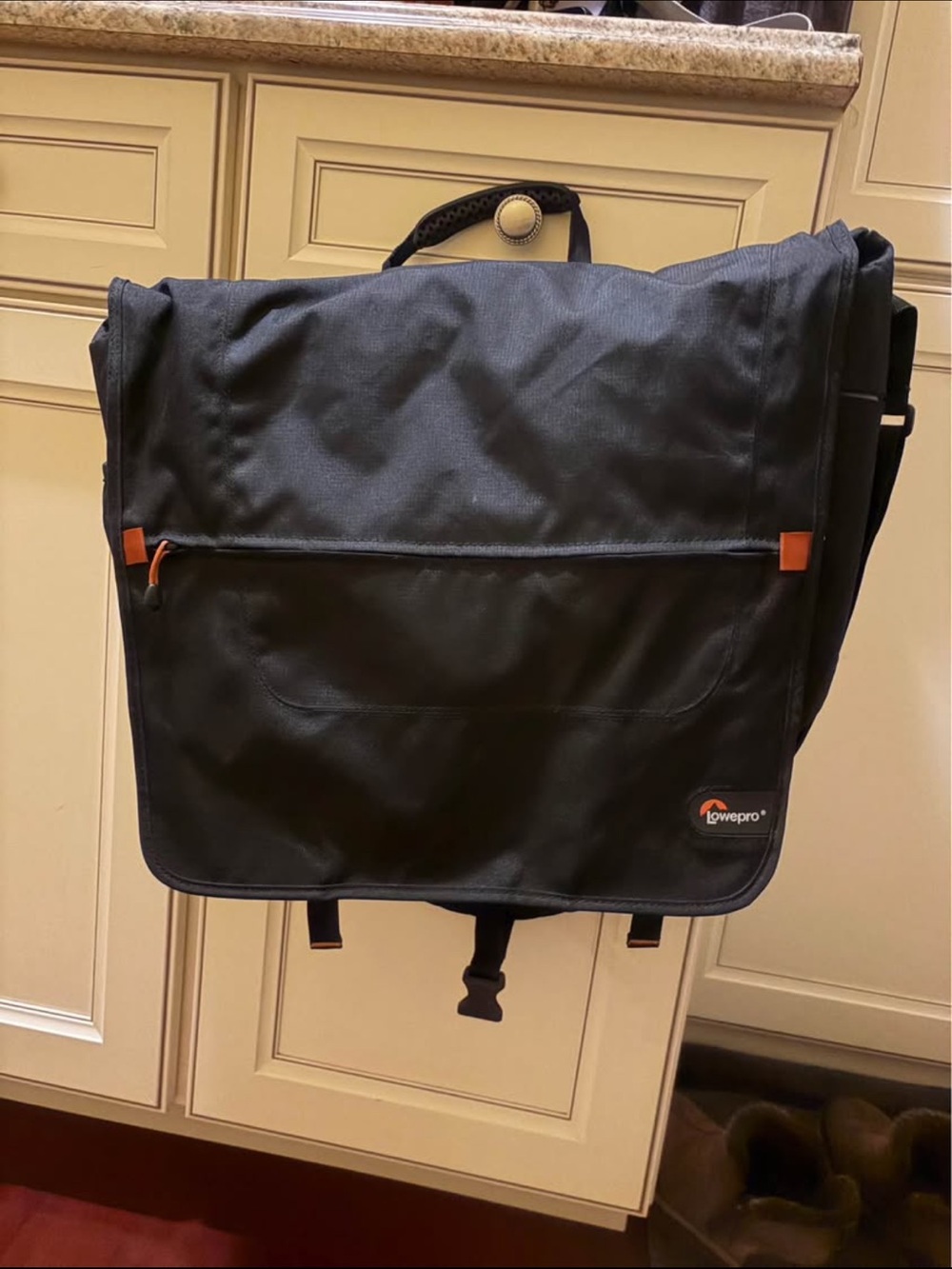 Black Messenger Laptop Bag